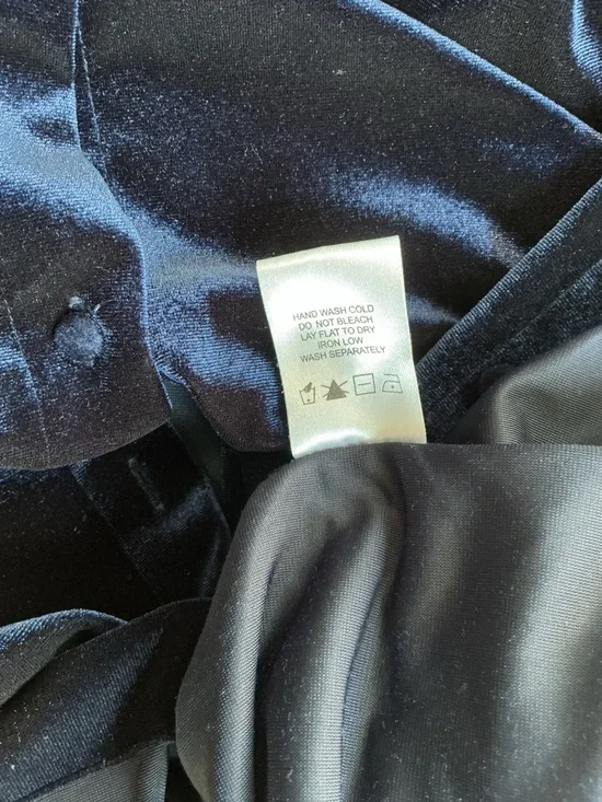 Superdown | REVOLVE Vella Velvet Mini Dress Navy Size Medium - Picture 8 of 8